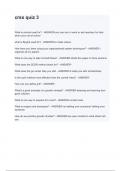 crss quiz 3 What is remind used for? - ANSWER-you can turn in work or ask teachers for help when your not at school what is flipgrid used for? - ANSWER-to make videos How have you been using your organizational system techniques? - ANSWER-i organize all m