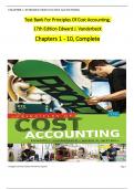 TEST BANK For Principles Of Cost Accounting, 17th Edition by Edward J. Vanderbeck, Verified Chapters 1 - 10, Complete Newest Version