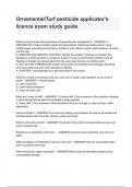 Ornamental/Turf pesticide applicator's licence exam study guide