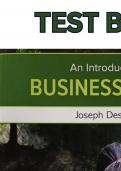 Test Bank for An Introduction to Business Ethics-ISE 7th Edition by Joseph Desjardins  - Complete, Elaborated & Latest Test Bank. ALL Chapters (1-12) Included & Updated