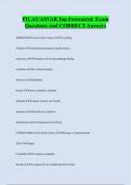 PICAT/ASVAB Top Forecasted Exam  Questions And CORRECT Answers