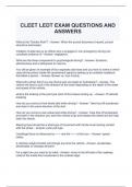 CLEET LEDT EXAM QUESTIONS AND ANSWERS 2024