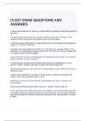 CLEET EXAM QUESTIONS AND ANSWERS 2024 / GRADED A