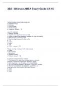 3B2 - Ultimate ABSA Study Guide C1-15 Questions and Answers Graded A+