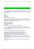 MIE 201 Exam 1 Questions and Answers 2024 - Graded A