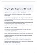 Navy Hospital Corpsman, HCB Test 5 Questions and Answers 2024