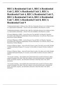 RECA Residential Unit 1, RECA Residential  Unit 2, RECA Residential Unit 3, RECA  Residential Unit 4, RECA Residential Unit 5,  RECA Residential Unit 6, RECA Residential  Unit 7, RECA Residential Unit 8, RECA  Residential Unit 9