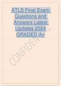 ATLS Final Exam Questions and Answers Latest Updates 2024.pdf