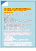 ATLS PRE TEST Final Exam Questions and Answers Latest Updates 2024.pdf