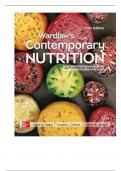 Test Bank For Wardlaw's Contemporary Nutrition, A Functional Approach , 5th Edition By Anne Smith, Angela Collene, Colleen Spees