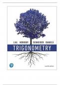 Test Bank For Trigonometry, 12th Edition By Margaret Lial, John Hornsby, David Schneider, Callie Daniels
