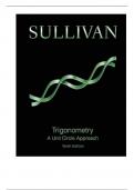 Test Bank For Trigonometry A Unit Circle Approach, 10th Edition By Michael Sullivan