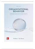 Test Bank For Organizational Behavior Emerging knowledge, global reality, 8th Edition By McShane, Von Glinow