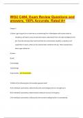 WGU C484, Exam Review Questions and answers, 100% Accurate. Rated A+