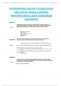 INTERGRATING DIGITAL TECHNOLOGIES  AND SOCIAL MEDIA LEARNING  MIDTERM EXAM 2 2020 (CONCORDIA  UNIVERSITY)