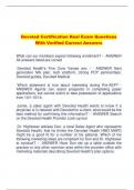 Devoted Certification Real Exam Questions  With Verified Correct Answers