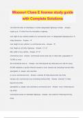 Missouri Class E license study guide with Complete Solutions