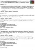 Chapter 2: Communication and Collaboration Clinical Nursing Skills & Techniques, (11th Edition 2024) Test Bank Perry, Potter, Ostendorf & Laplante