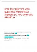 RCFE TEST PRACTICE WITH  QUESTIONS AND CORRECT  ANSWERS [ACTUAL EXAM 100%]  GRADED A+