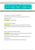 IOWA PESTICIDE APPLICATOR EXAM PACK | QUESTIONS & 100% CORRECT ANSWERS (VERIFIED) | LATEST UPDATE | GRADEA+