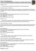 Chapter 16: Pain Management  Clinical Nursing Skills & Techniques, (11th Edition 2024) Perry, Potter, Ostendorf & Laplante Test Bank