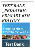 TEST BANK PEDIATRIC PRIMARY 6THEDITION