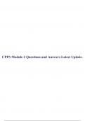 CPPS Module 2 Questions and Answers Latest Update, CPPS 304 Pharmacology Exam Questions With Verified Answers & NPMA CPPS Certification Exam Solved 100%Correct.