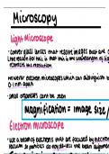 AS Biology-Microscopy/centrifugation  and cell biology-summary