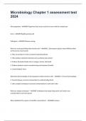 Microbiology Chapter 1 assessment test 2024