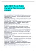 WGU C211 Study Guide Complete Questions and Answers