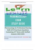 Pharmacology for Professional Nursing NUR 2474 Bundle 