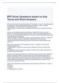 RPF Exam Questions based on Key Terms and Short Answers 100% correct