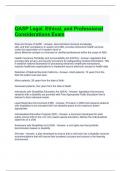 QASP Legal, Ethical, and Professional Considerations Exam 2024 Questions and Answers