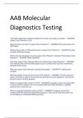 AAB Molecular  Diagnostics Testing