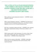 NSCA CPSS ACTUAL EXAM 250 QUESTIONS AND CORRECT DETAILED ANSWERS TOP RATED VERSION FOR 2024-2025 ALREADY A GRADED WITH EXPERT FEEDBACK|NEW!!{REVISED}