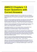 AMSCO Chapters 1-5 Exam Questions with  Correct Answers