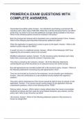 PRIMERICA EXAM QUESTIONS WITH COMPLETE ANSWERS
