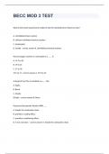 BECC MOD 3 TEST EXAM QUESTIONS 2024.