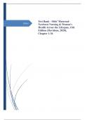 Test Bank - Olds' Maternal-Newborn Nursing & Women's Health Across the Lifespan, 11th Edition (Davidson, 2020), Chapter 1-36