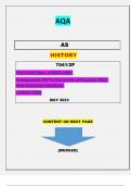 AQA  AS  HISTORY  7041/2P {The Cold War, c1945–1991 Component 2R To the brink of Nuclear War: international relations, c1945–1963 }||QUESTIONS & MARKING SCHEME||MERGED 