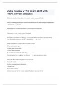  Zuku Review VTNE exam 2024 with 100% correct answers