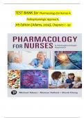 TEST BANK For Pharmacology for Nurses A Pathophysiological Approach, 7th Edition by (Michael P. Adams, 2024) Verified Chapters 1 - 50, Complete Newest Version, ISBN-13: 9780138101305