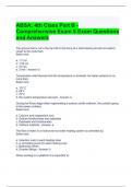 ABSA 4th Class Part B - Comprehensive Exam 5 Exam Questions and Answers 2024