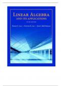 Solution Manual with Test Bank For Linear Algebra and Its Applications 5th Edition By David Lay Steven Lay Judi McDonald