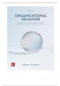 Solution Manual For Organizational Behavior Emerging knowledge, global reality, 8th Edition By McShane, Von Glinow