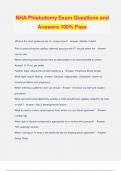 NHA Phlebotomy Exam Questions and Answers 100% Pass