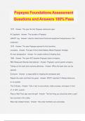 Popeyes Foundations Assessment Questions and Answers 100% Pass