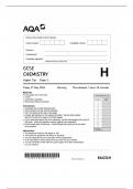 GCSE AQA 2024  HIGH TRIPLE SCIENCE CHEMISTRY PAPER 1   