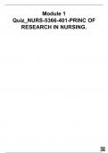 Module 1 Quiz_NURS-5366-401-PRINC OF RESEARCH IN NURSING.