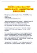 USAHS Conditions Exam TEST  QUESTIONS WITH CORRECT VERIFIED  ANSWERS 100%